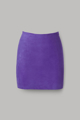Picture of “Vivy” purple suede leather mini skirt