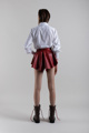 Picture of Shorts "Frou" red leather