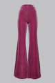 Picture of Flared pink velvet trousers