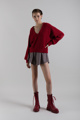 Picture of “Mousse” V-necline red sweater