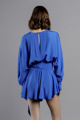 Picture of Short jumpsuit in blue viscose