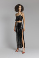 Picture of Midi high waist skirt with sequins black