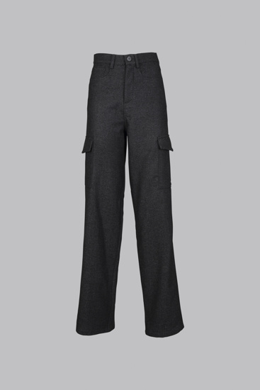 Picture of Black sartorial cargo trousers
