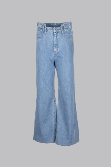 Picture of Blue wide-legged jeans