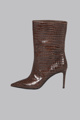 Picture of Crocodile print Tony ankle boots