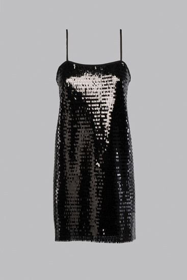 Picture of Minidress with sequins black